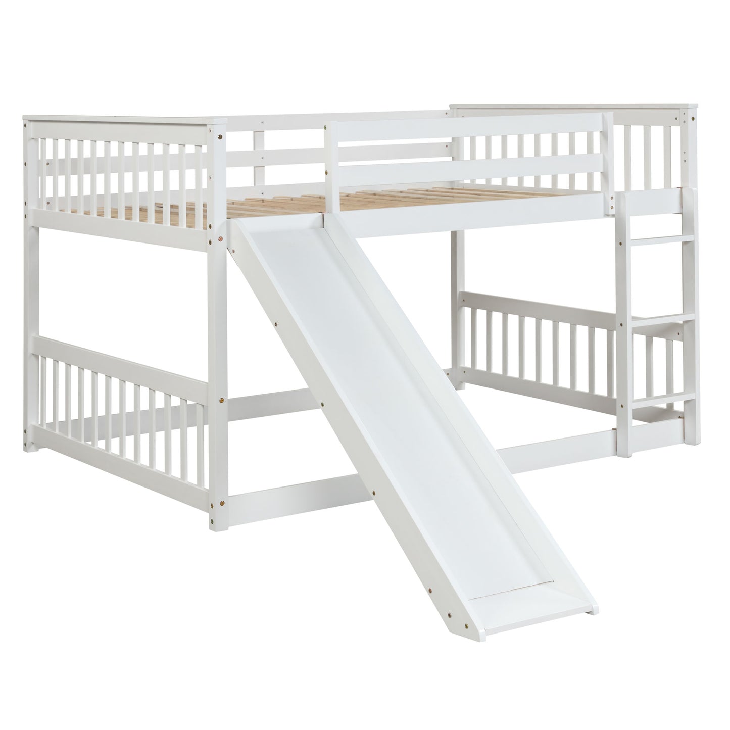 1 Full over Full bunk bed with Slide